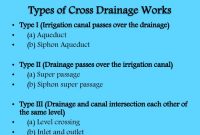 Types of cross drainage works